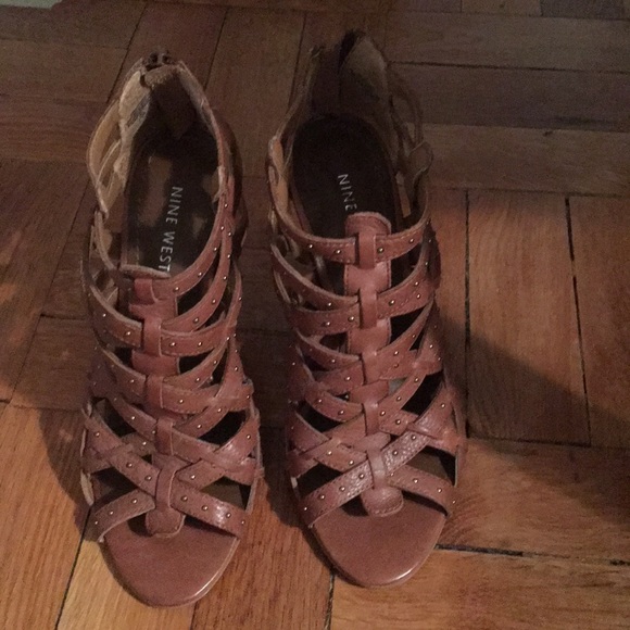 Nine West Shoes - Nine West studded brown sandals